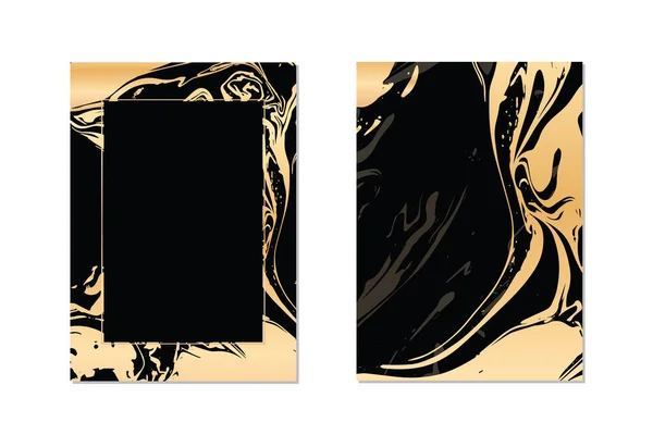 Abstrakte Hand Gezeichnet Goldenen Hintergrund — Stockvektor