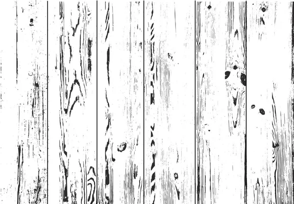 Distressed wooden planks overlay texture. Vector illustration. Wood grain background. — Stock Vector