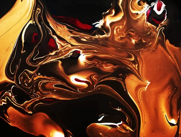 Marmorierter goldener abstrakter Hintergrund. trendiges flüssiges Marmormuster. — Stockfoto