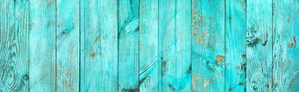 Weathered blue wooden background texture. Shabby wood teal or turquoise green painted. Vintage beach wood backdrop. — Stock Photo, Image