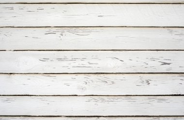 Beyaz ahşap kaplama. Düz atış yapmak için tablonun üst görünüm yüzeyi.