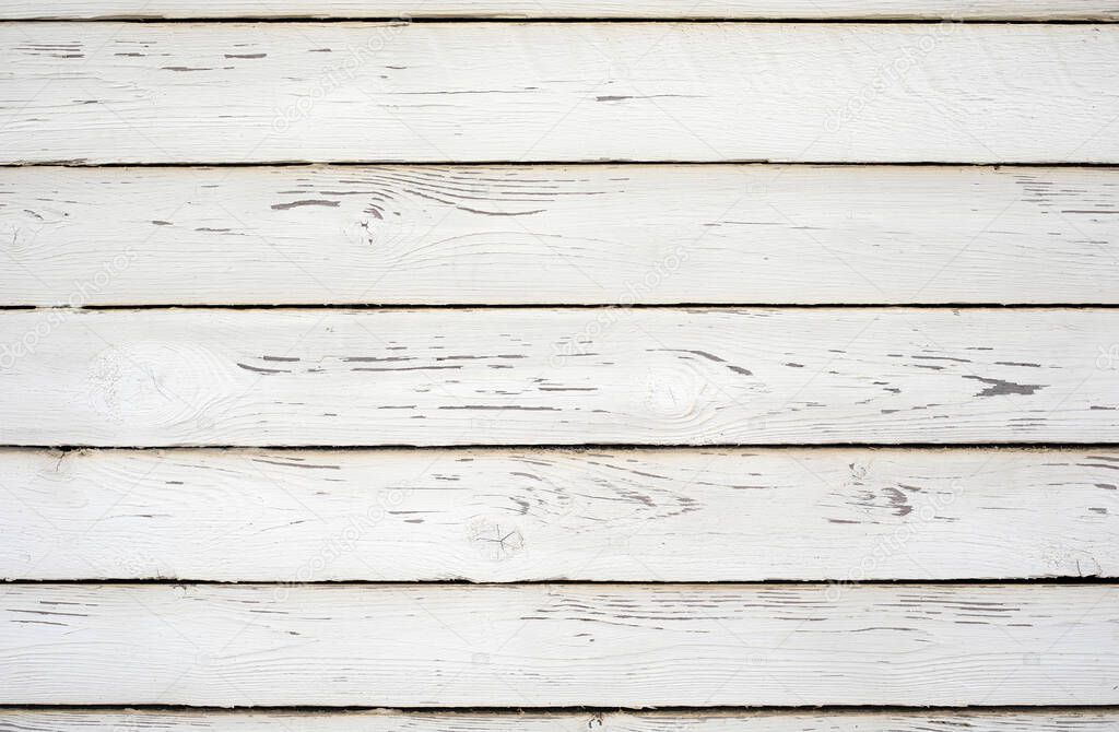 White wood texture background. Top view surface of the table to shoot flat lay.