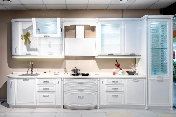 Moderna Cozinha Gourmet Interior — Fotografia de Stock