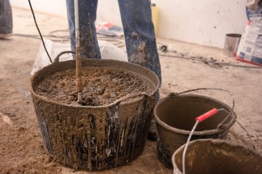 Mason çimento harç için dökme Beton Şap kneads