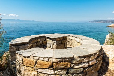 Mount Athos üzerinde dinlenmek için bir yer
