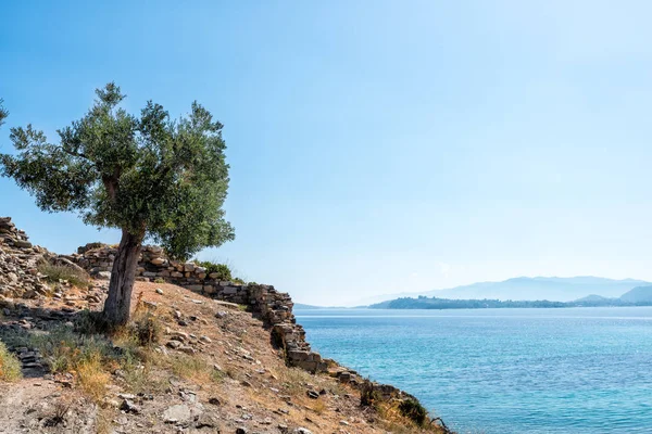 美丽的风景俯瞰大海。希腊。西托尼亚。地中海. — 图库照片