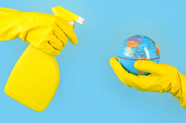 Cleaning Service Concept Clean Planet Earth Future Generations — Stock Photo, Image