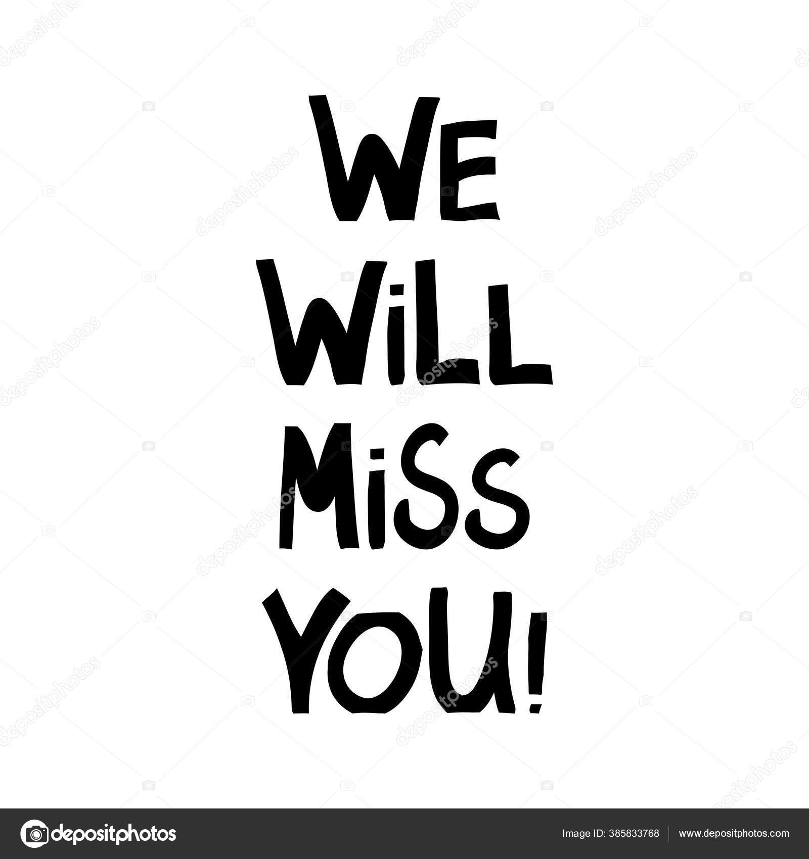 Imagens vetoriais de Nós sentimos sua falta | DepositPhotos, image size:1600x1700