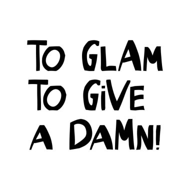 Parıldamak, umursamak için. Modern İskandinav tarzında sevimli el yazmaları. Beyaz arka planda izole edilmiş. Vektör stok illüstrasyonu.