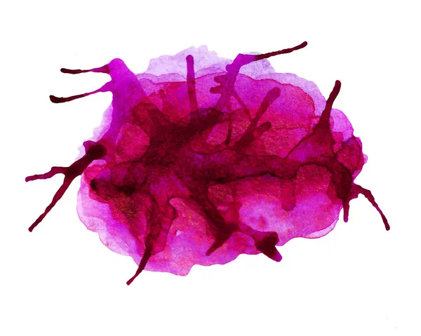 Soyut suluboya arka plan. Mor leke. suluboya boya