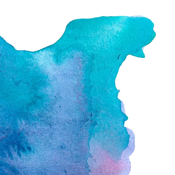 Soyut mavi renkli suluboya arka plan. Leke. doku