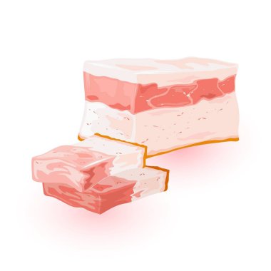 Taze çiftlik eti ürünleri: salo, jambon, gammon, gigot, silverside, yüksek yağlı pastırma dilimleri.