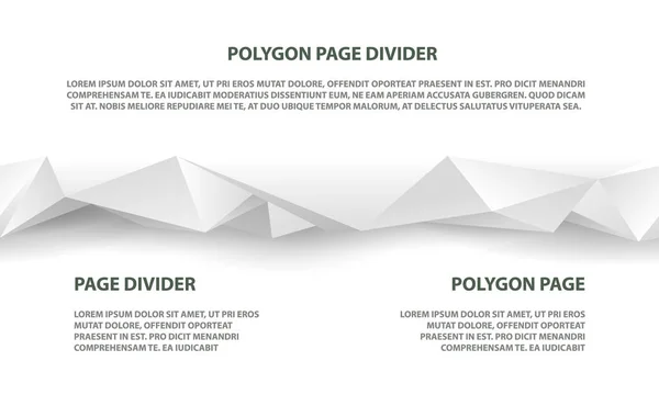 Bílé polygonální bezešvé grafika pro webové stránky a šablona stránky přistání. — Stockový vektor