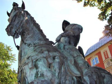 Varşova, Polonya'da Bartolomeo Colleoni'nin Binicilik heykeli