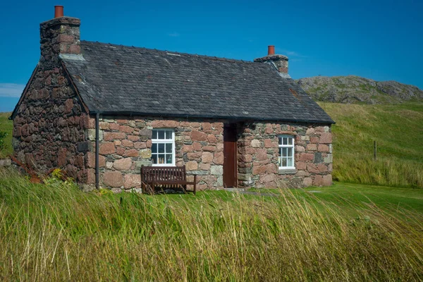 A Traditional Rual Stone Cottage on the Isle of Iona, Inner Hebrides, Scotland, UK