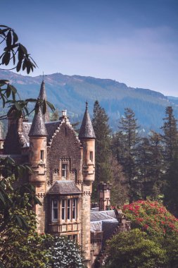 Highlands Bir İskoç Baronial Stil Stately Ev