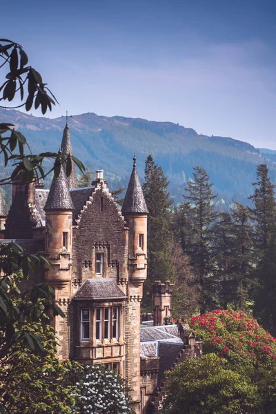 A Scottish Baronial Style Stately Home in the Highlands — Stock Photo, Image