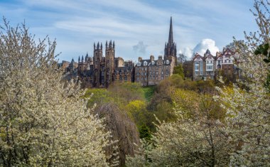 İlkbaharda Edinburgh İskoçya manzarası