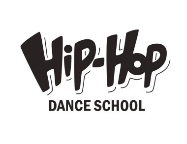 El yazısı kelime Hip hop. Elle çizilmiş harfler. Afiş, afiş, bilet için tasarım için öğe. Vektör illüstrasyon. - Vektör