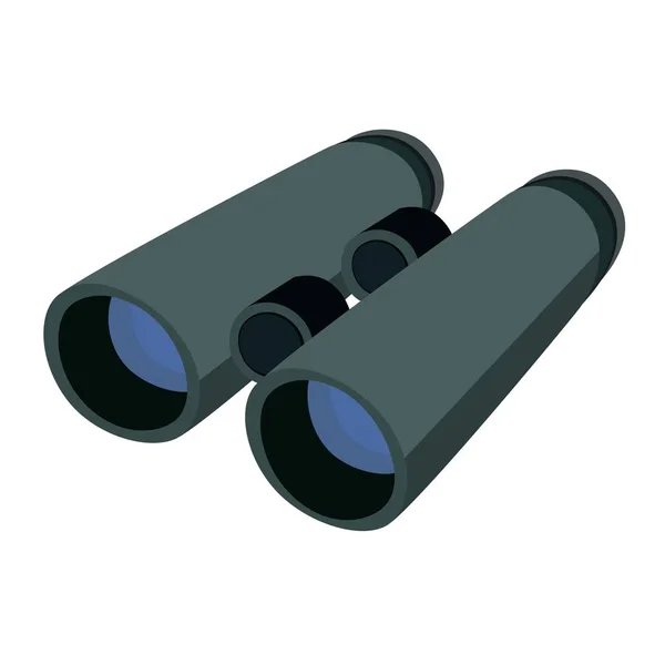 Binoculari Vector Pictograma Culoare Izometrică Nou Stil Plat Ilustrație Creativă — Vector de stoc