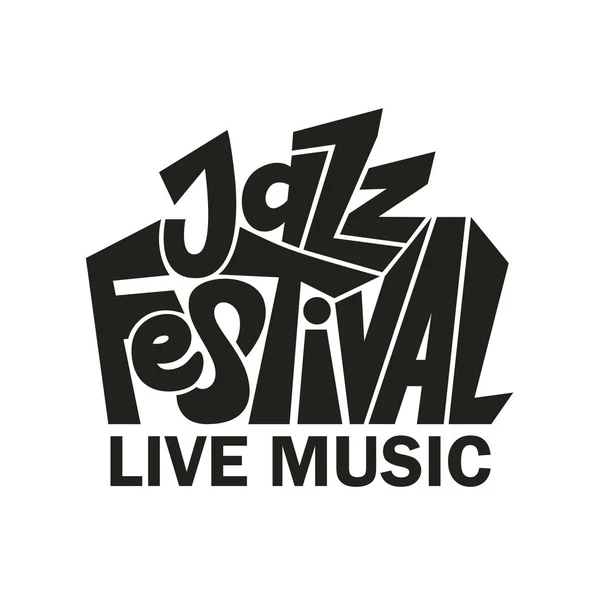 Caz Müzik Festivali Konser Müzik Enstrümanları Müzisyenler Şarkıcıların Yer Aldığı — Stok Vektör