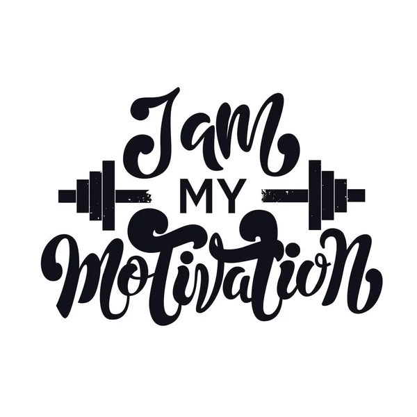Inspirierendes Workout und Fitness Gym Motivation Zitat Illustration Sign — Stockvektor