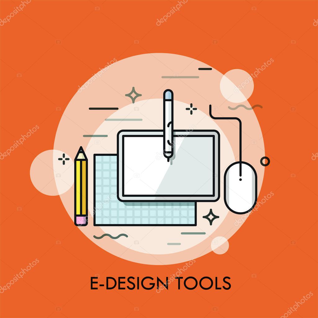 Download Drawing Tools And Equipment Background