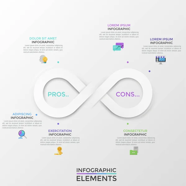 Modern Infographic Template — Stock Illustration Modern Infographic Template Royalty Free Stock Illustrations