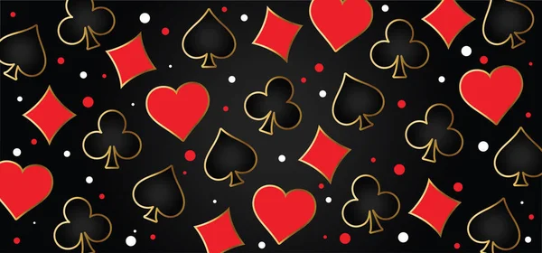 Karty Hry Pikes Queen King Heart Ace Poker Hráč Karty — Stockový vektor