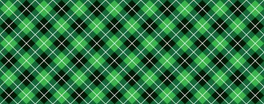 Yeşil İskoç Argyle tarzı. Elmas deseni. Eşkenar dörtgen, kare düz tartan Checker izinden ters baklava deseni. Vector Gingham ve Bluffalo kontrol hattı. Noel, xmass.