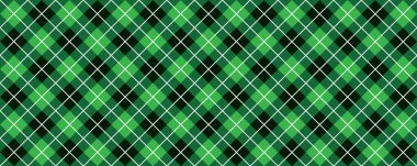 Green Scottish Argyle style. Diamond pattern. Retro argyle pattern Checkered texture from rhombus, squares Flat tartan checker print. Vector gingham and bluffalo check line. Christmas, xmass. clipart