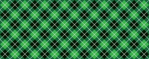 Green Scottish Argyle Style Diamond Pattern Retro Argyle Pattern Checkered — Stock Vector