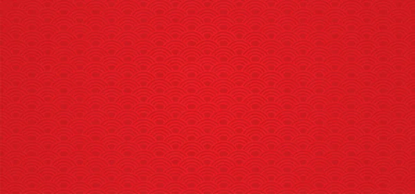 Sashiko dalgası. Japon dalgalı desenli Asya tarzı Japonya 'nın kusursuz arka plan süslemesi okyanus dalgaları konsepti Mutlu yıllar Vector dairesi doğu kumaşı Seigaiha sembolü Seigainami. Kırmızı