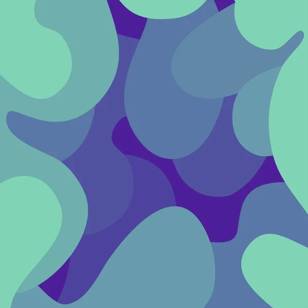 Abstrakter, farbenfroher, geometrischer Hintergrund mit dem Effekt der Schichtung in Blautönen. — Stockvektor