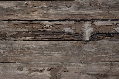 Eski ahşap arka plan. Köy tarzı. Doğal ahşap arka plan. Kapatın. Yatay oryantasyon panoları. Boşluğu kopyala.