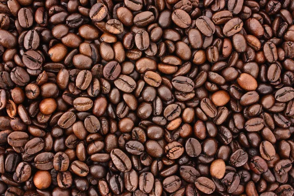 Close Shot Roasted Coffee Beans Pile — Stok Foto