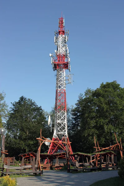 Torre Telecomunicaciones Tecnología Comunicación — Foto de Stock
