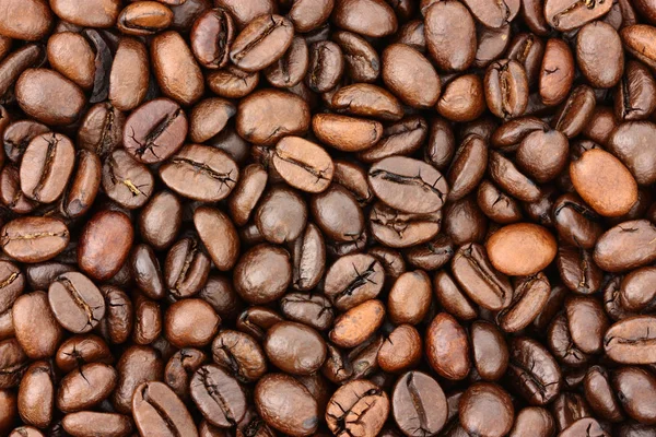 Close Shot Roasted Coffee Beans Pile — Stok Foto