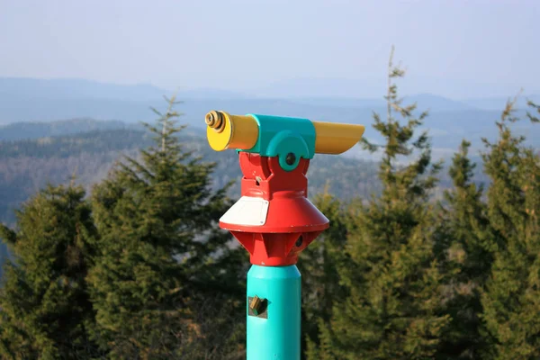 Red Yellow Binoculars Park — Fotografia de Stock