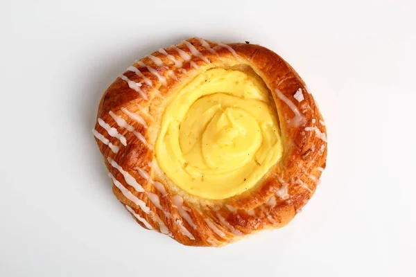 Danish Pastry Krem Napełniania — Zdjęcie stockowe