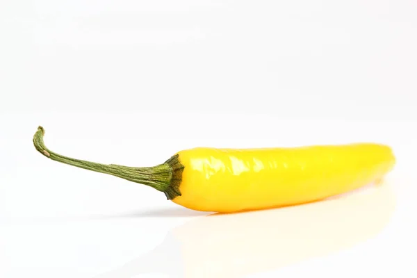 Pimienta Cayena Sobre Fondo Blanco — Foto de Stock