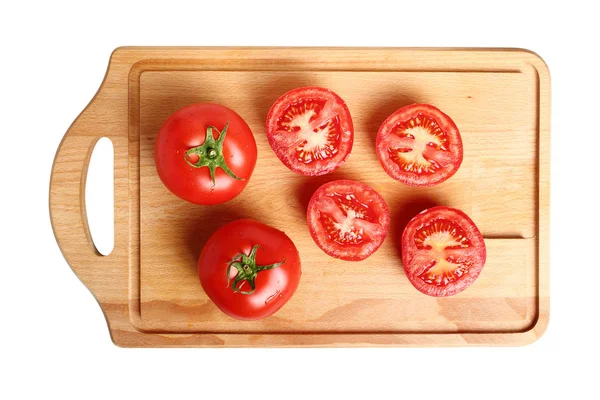 Tomates Tabla Cortar — Foto de Stock