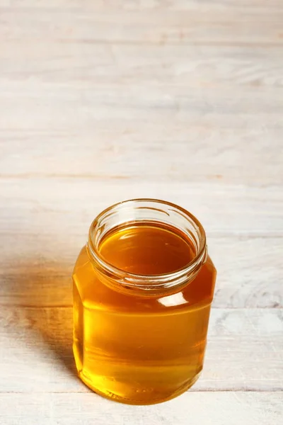 Burk Färska Hälsosam Honung — Stockfoto