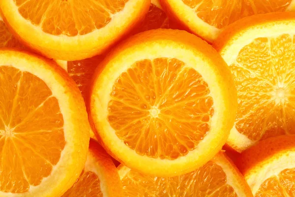 Fresh Orange Slices Background — Stock Photo, Image