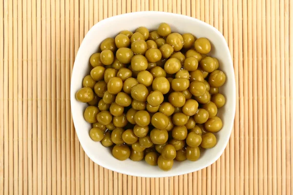 Canned Green Peas Image — Stock Photo, Image