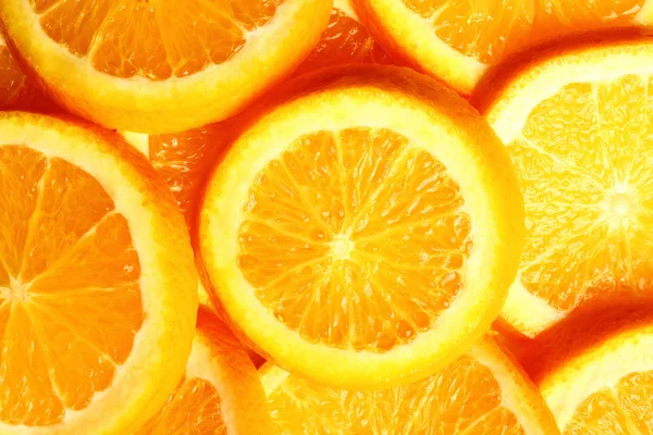 Fresh Orange Slices Background — Stock Photo, Image