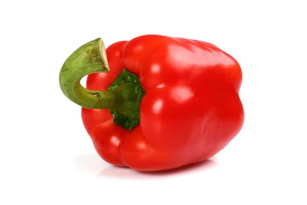 Red Bell Pepper Isolated White Background — Stock Photo, Image