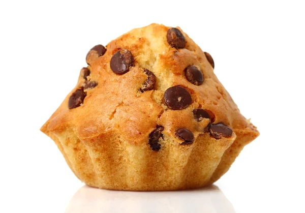 Välsmakande Choklad Chip Cupcake — Stockfoto