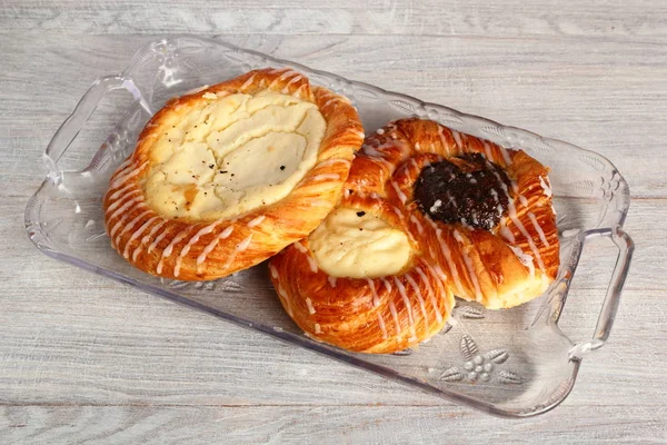 Danish Pastry with Poppy Seed and Cheese Filling