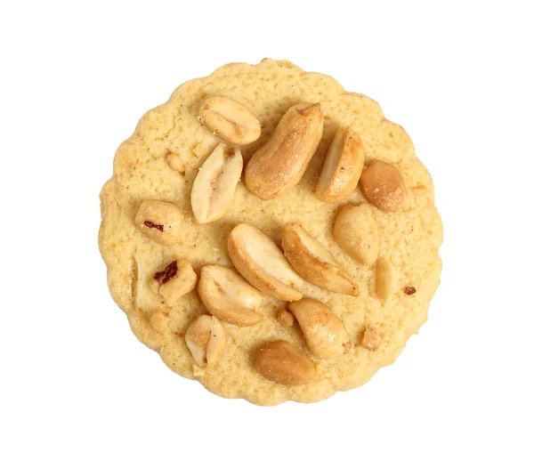 Peanut Cookie Isolated White Background Directly — Stock Photo, Image